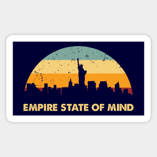 Retro Empire State Of Mind - New York City Sticker